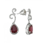 Load image into Gallery viewer, 3.42 Karat Diamond Ruby Earrings