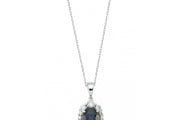 2.23 Karat Diamond Sapphire Necklace