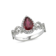 1.89 Karat Diamond Ruby Ring