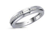 0.15 Karat Diamond Baguette Ring