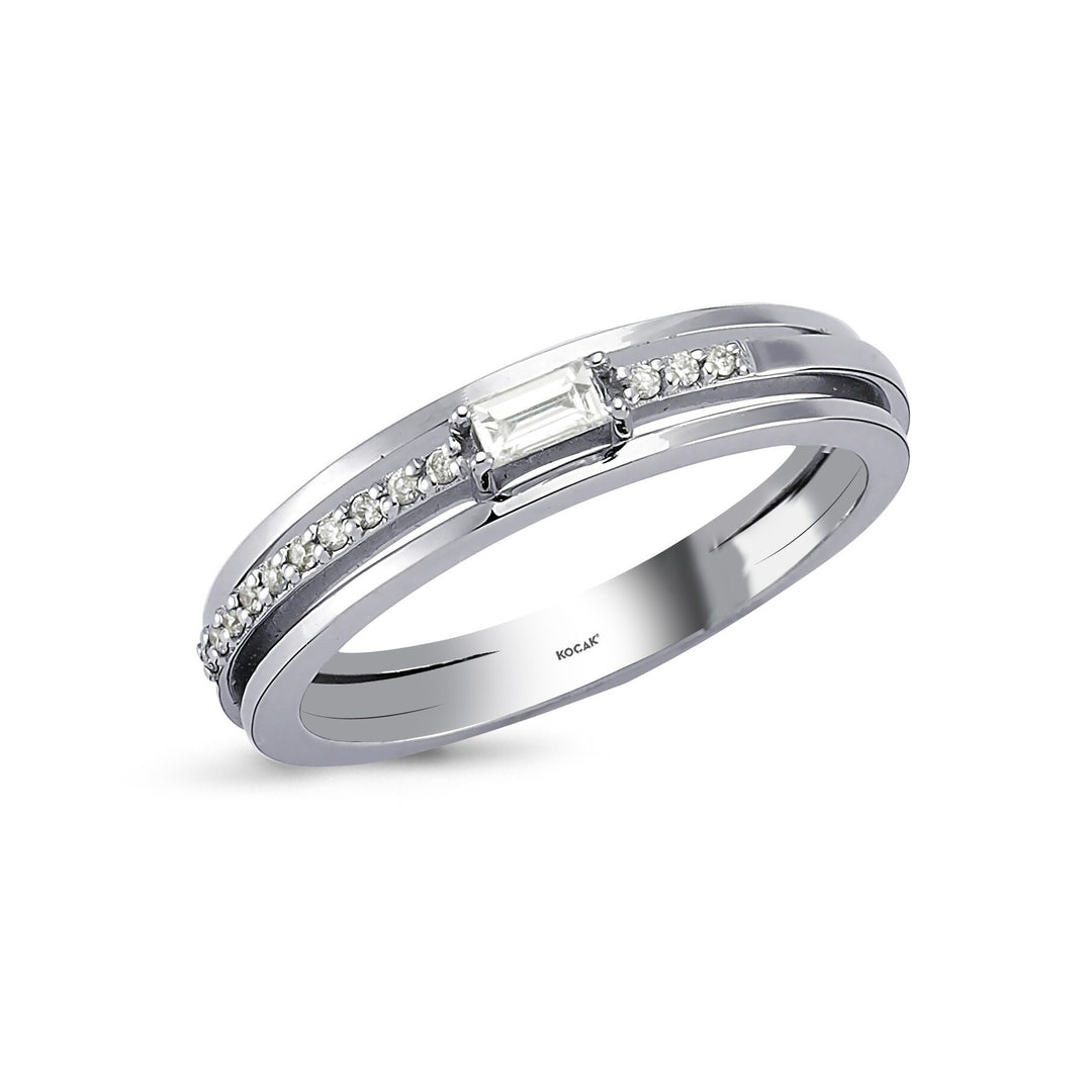 0.15 Karat Diamond Baguette Ring