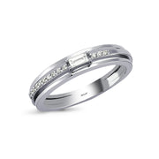 0.15 Karat Diamond Baguette Ring