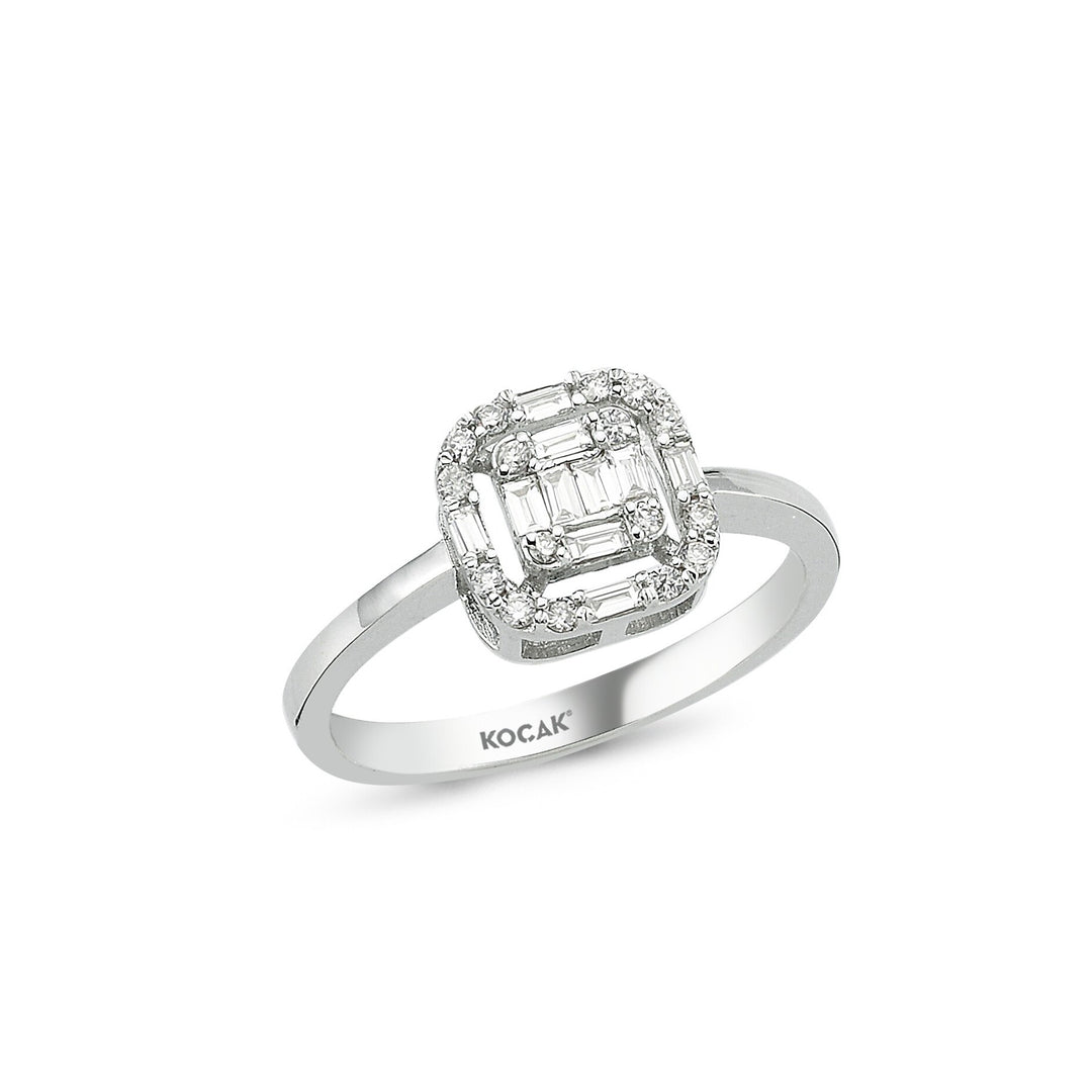 0.27 Karat Diamond Baguette Ring
