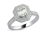 0.62 Karat Diamond Baguette Ring