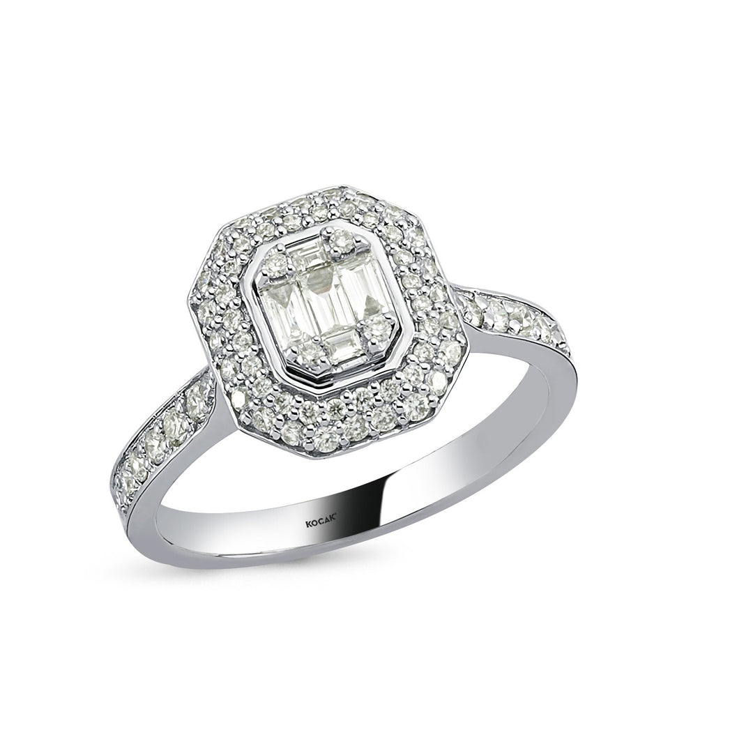 0.62 Karat Diamond Baguette Ring