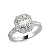 0.62 Karat Diamond Baguette Ring
