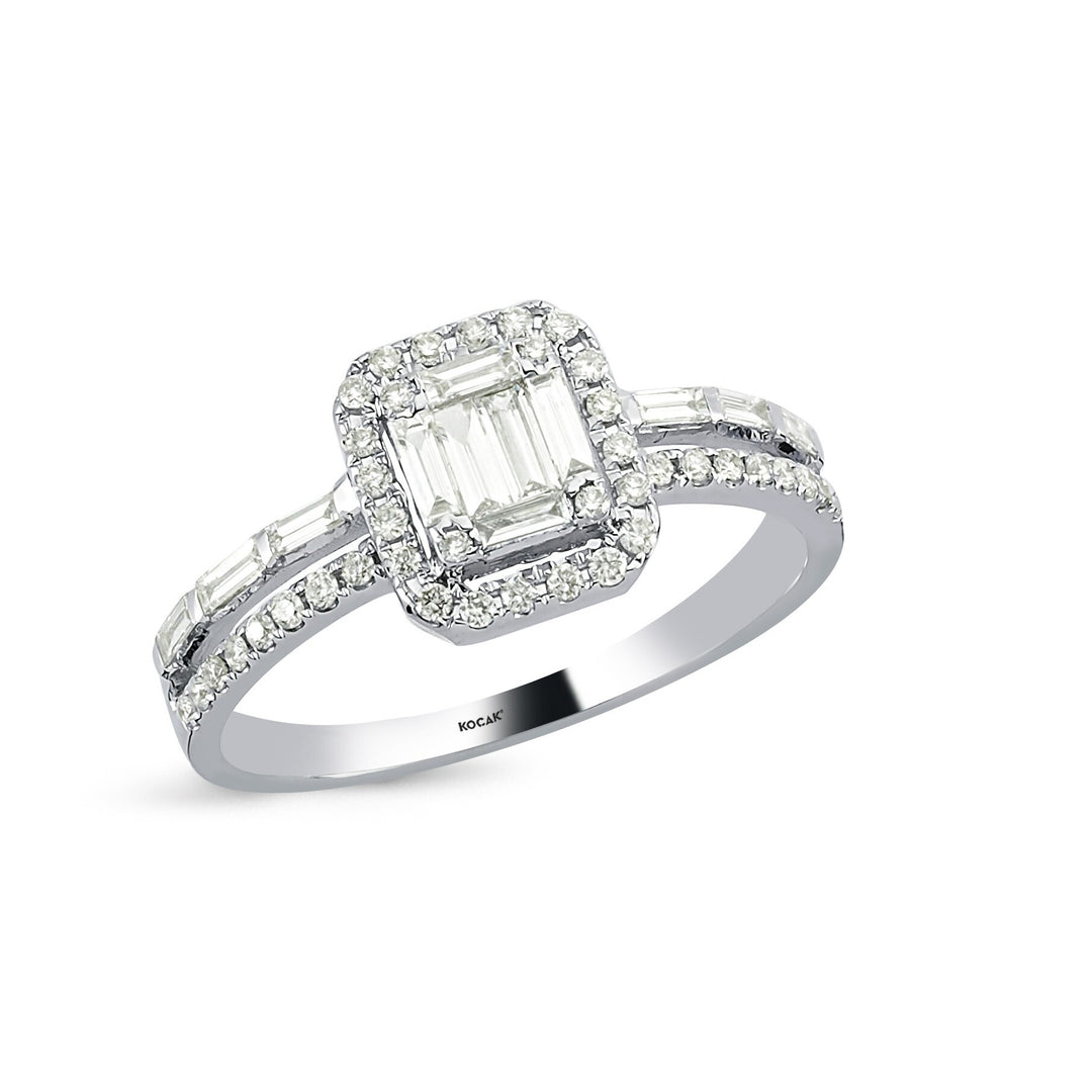 0.47 Karat Diamond Baguette Ring