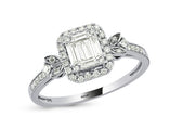 0.45 Karat Diamond Baguette Ring