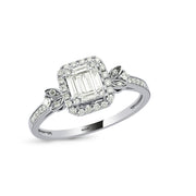 0.45 Karat Diamond Baguette Ring