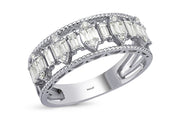 0.54 Karat Baguette Stone Set Diamond Ring