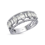 0.54 Karat Baguette Stone Set Diamond Ring