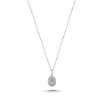Load image into Gallery viewer, 0.19 Karat GH SI Baguette Stone Set Diamond Necklace