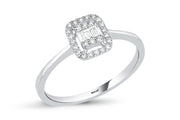 0.17 Karat Baguette Diamond Ring