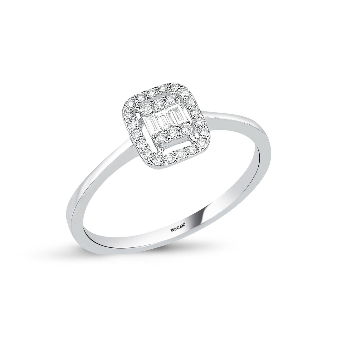 0.17 Karat Baguette Diamond Ring