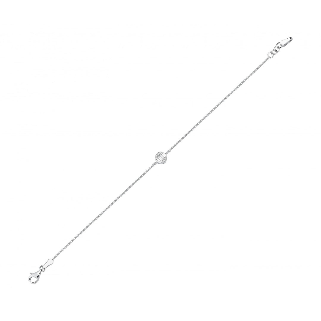 0.11 Karat Baguette Diamond Bracelet
