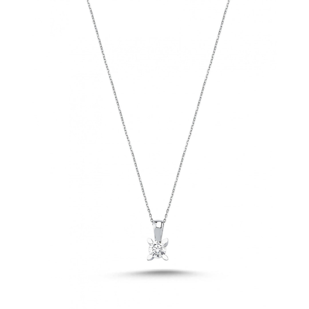 0.24 Karat Solitaire pırlanta Necklace
