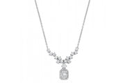 0.57 Karat Baguette Diamond Necklace