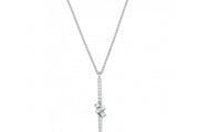 0.15 Karat Baguette Diamond Necklace