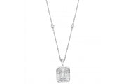 0.78 Karat Baguette Diamond Necklace