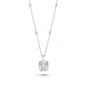 0.78 Karat Baguette Diamond Necklace