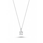 0.13 Karat Baguette Diamond Necklace