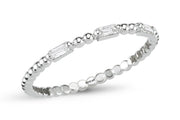 0.11 Karat Baguette Stone Set Diamond Ring