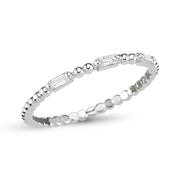 0.11 Karat Baguette Stone Set Diamond Ring