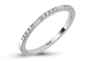 0.12 Karat Baguette Stone Set Diamond Ring