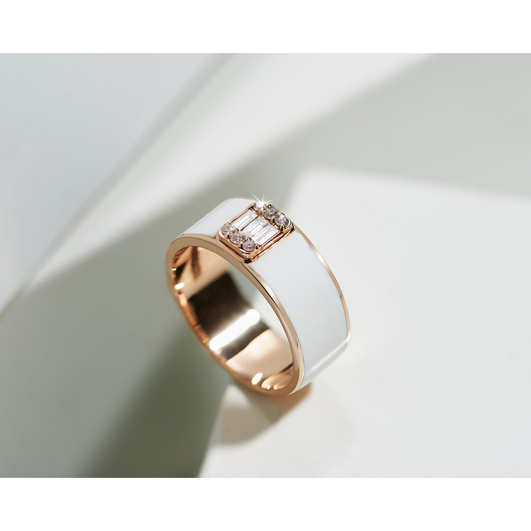 0.20 Karat Baguette Stone Set Diamond Ring