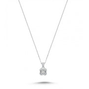 0.26 Karat Baguette Stone Set Diamond Necklace