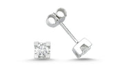 0.36 Karat EF SI Diamond Solitaire Earrings