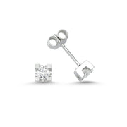 0.36 Karat EF SI Diamond Solitaire Earrings