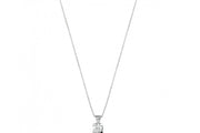 0.23 Karat EF SI Solitaire Diamond Necklace
