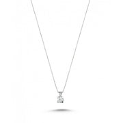 0.23 Karat EF SI Solitaire Diamond Necklace