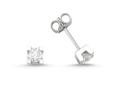 0.46 Karat GH SI Diamond Solitaire Earrings