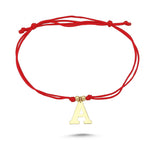 Load image into Gallery viewer, 14ct Letter Gold Cord Bracelet