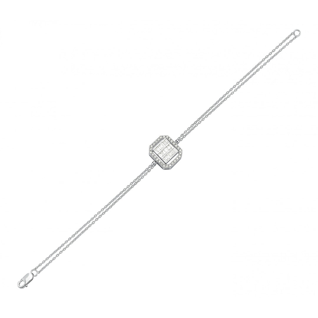 0.60 karat Baguette Stone Set Diamond Bracelet