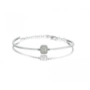 0.22 Karat Baguette Stone Set Diamond Bracelet