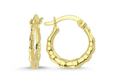 14ct Kalemli Hoop Earrings