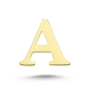 14ct Plain Letter Earrings