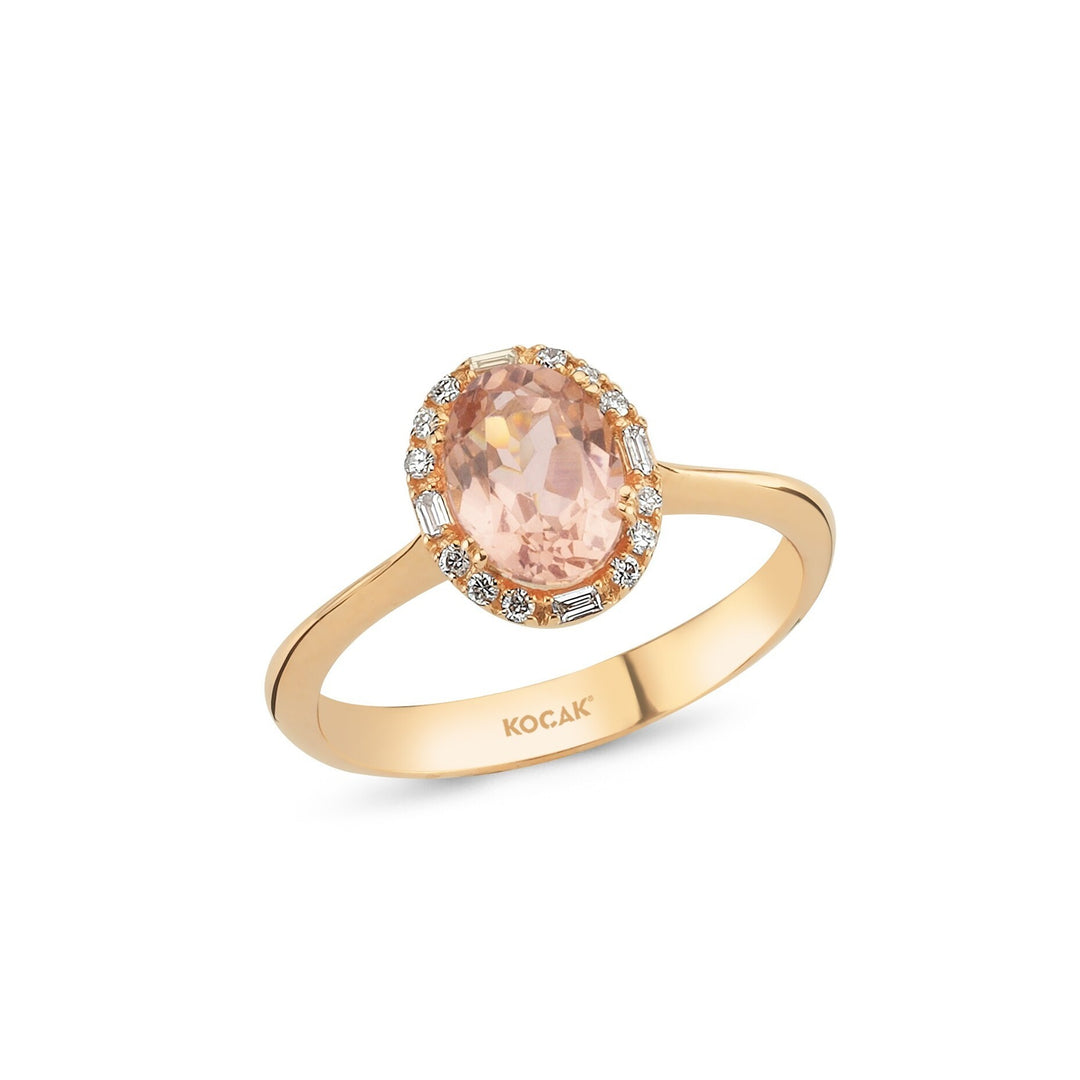 1.20 Karat Morganit Diamond Ring