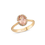 1.20 Karat Morganit Diamond Ring