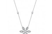 0.43 Karat Baguette Stone Set Diamond Necklace