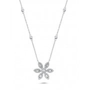 0.43 Karat Baguette Stone Set Diamond Necklace