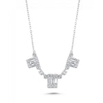 Load image into Gallery viewer, 0.49 Karat Baguette Stone Set Diamond Necklace