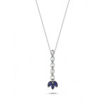 Load image into Gallery viewer, 0.54 Karat Sapphire Diamond Necklace
