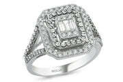 0.34 Karat Baguette Stone Set Diamond Ring