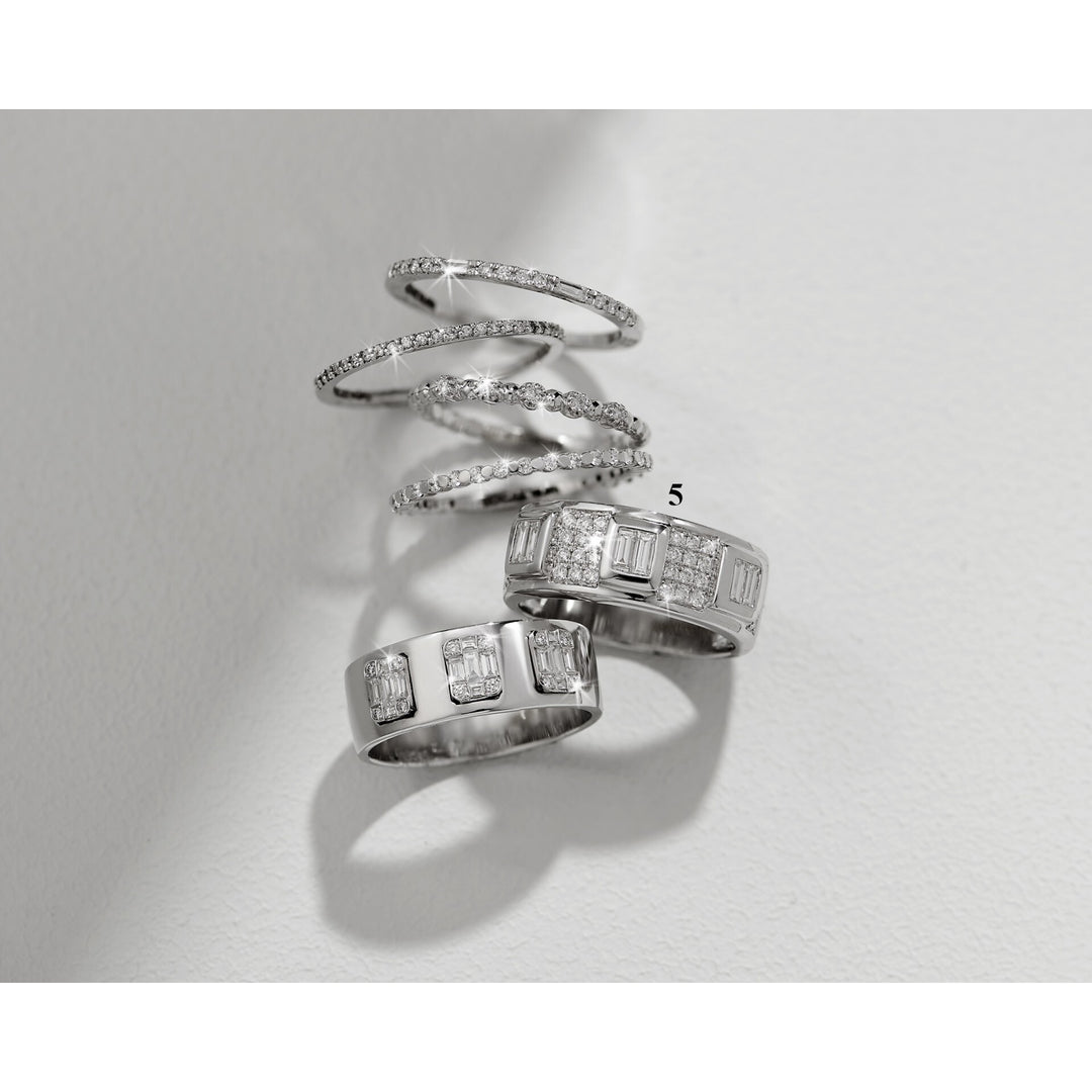0.73 Karat Baguette Stone Set Diamond Ring