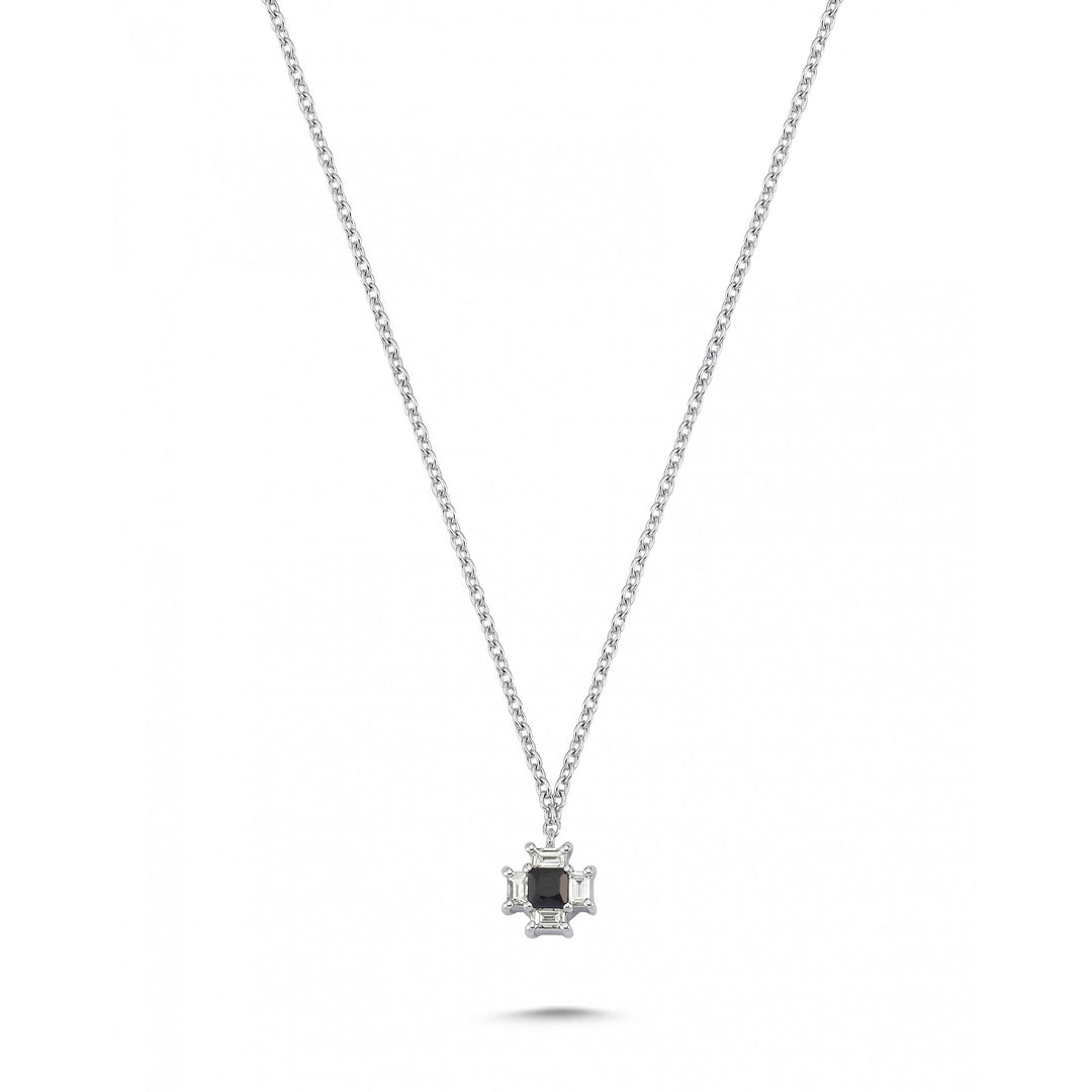 0.27 Karat Sapphire Diamond Necklace