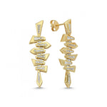 Load image into Gallery viewer, 0.78 Karat Baguette Stone Set Diamond Earrings